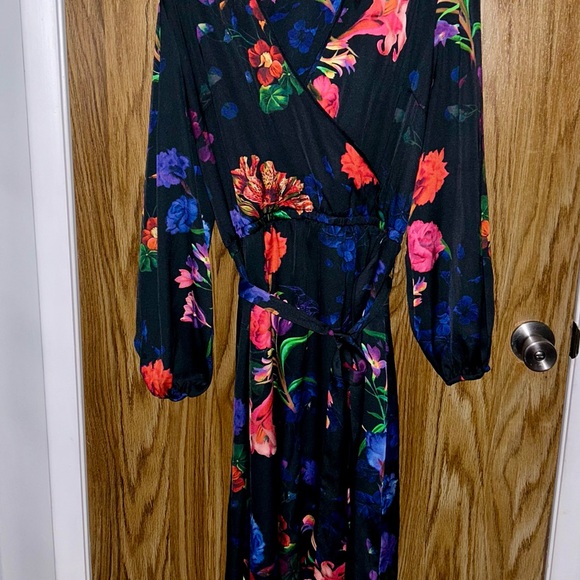 🌹INC Floral Long Sleeve Maxi Dress with Ruffle Tulip Hem, Size XL🌹 - Picture 9 of 9